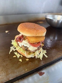 Mexican monster burger